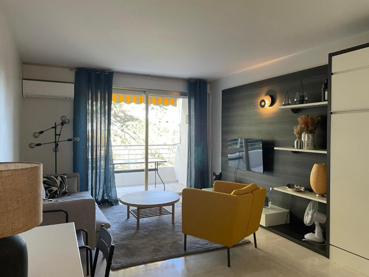 C012-Appartement Confortable Avec Piscine, Tennis Et Grand Parc Cannes Exterior foto