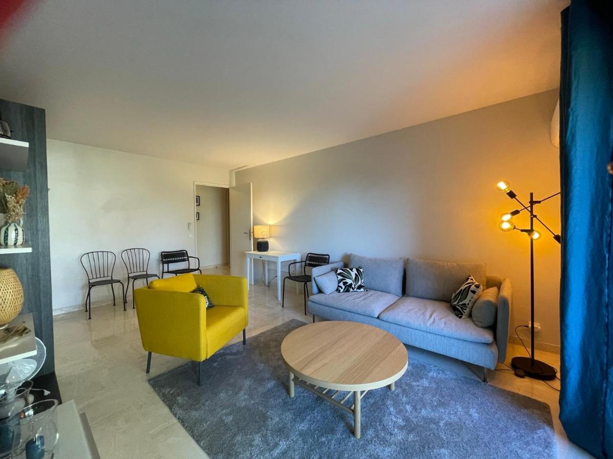 C012-Appartement Confortable Avec Piscine, Tennis Et Grand Parc Cannes Exterior foto